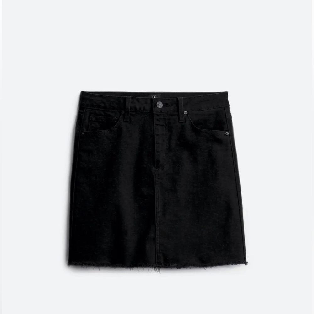Black Denim Skirt